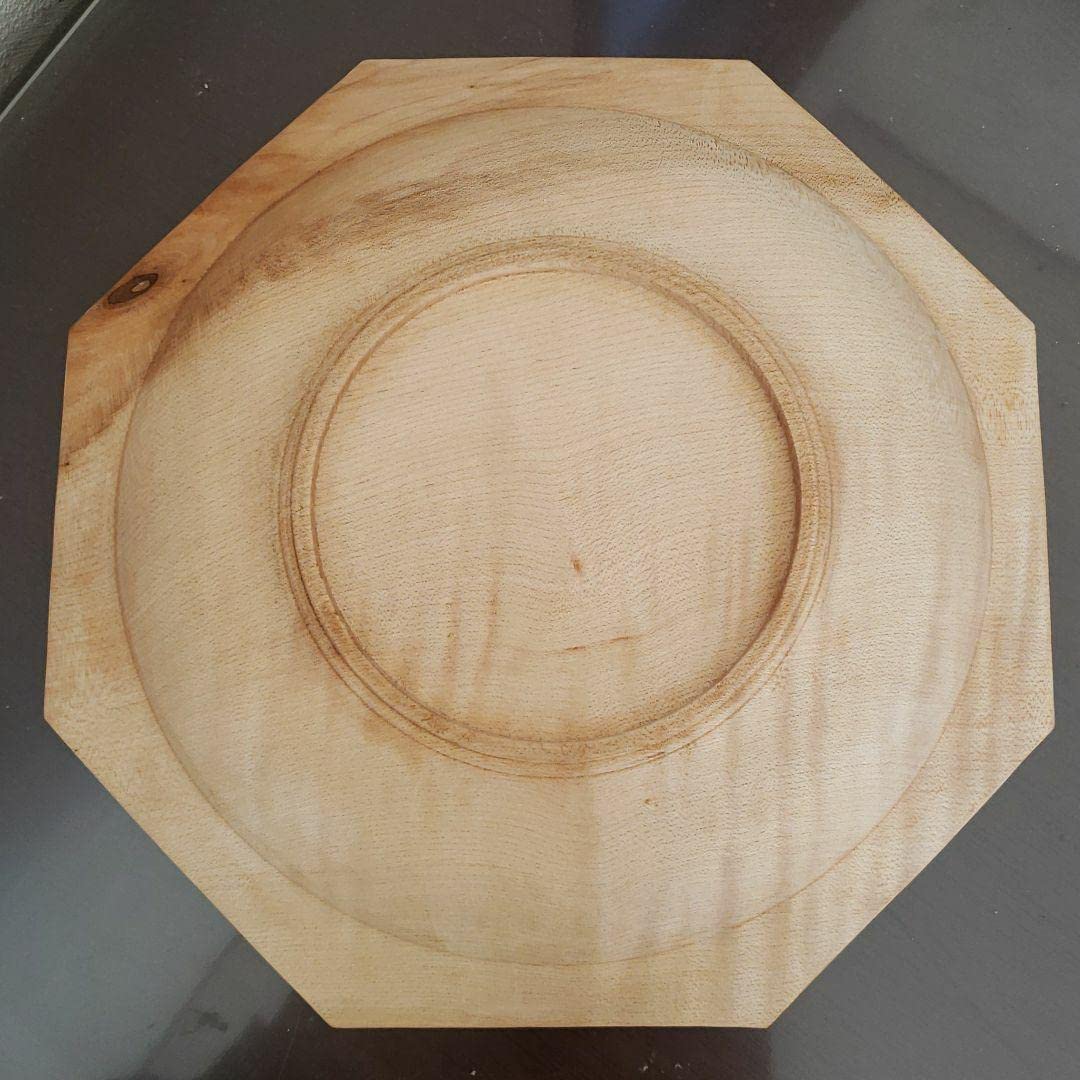 Amazon.co.jp: 添野順 オクトゴナル皿 食器 材質メープル size約24cm